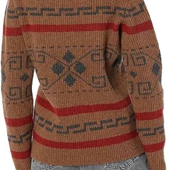 Free People Pendleton Westerly Pullover Wool Crewneck Sweater Sz XS X Small NWT - Picture 4 of 7